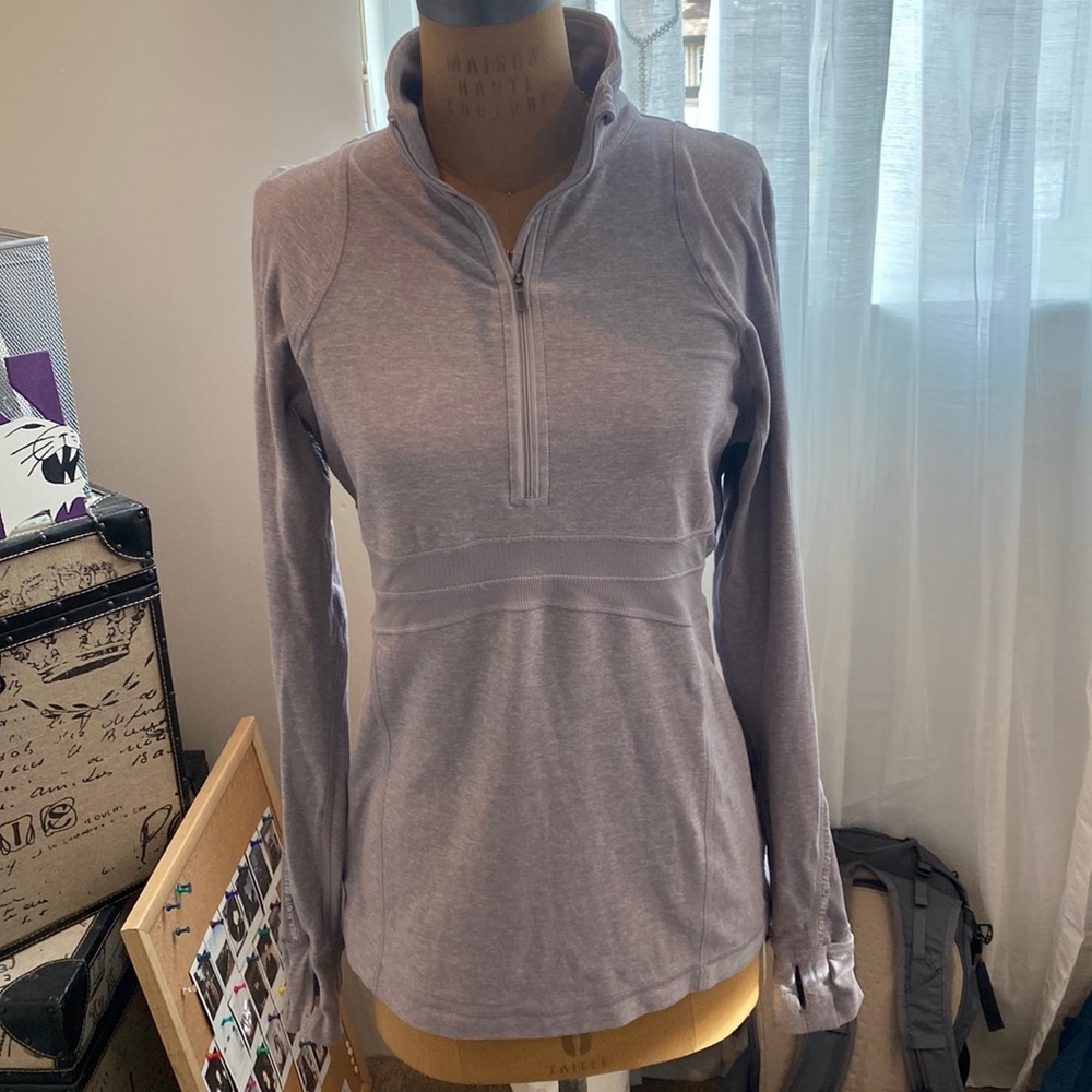 Lululemon lavender quarter zip size 6